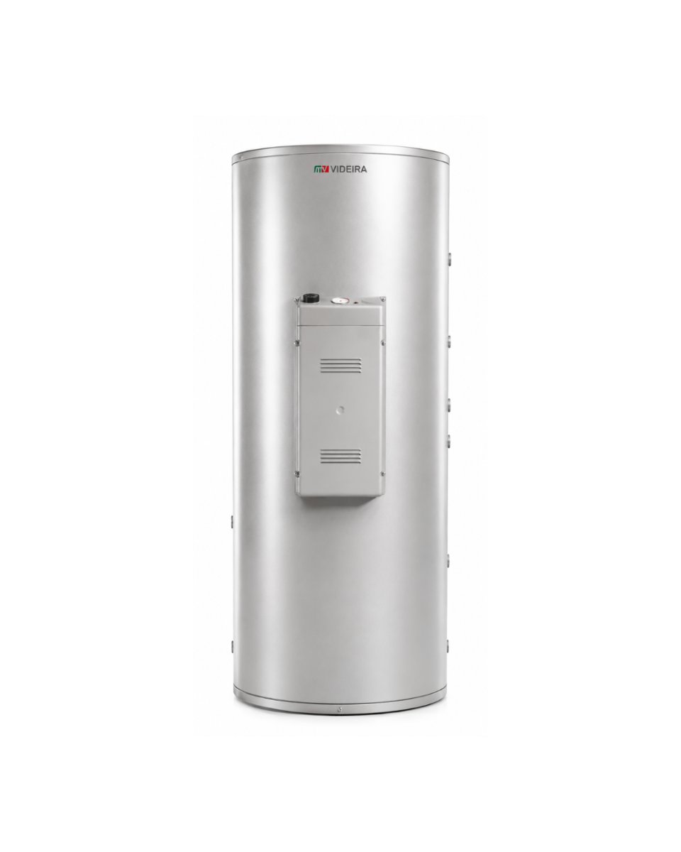 TERMOACUMULADOR INOX DUAL C/PERMUTADOR P/BOMBA DE CALOR + SOLAR VERTICAL SOLO | VIDEIRA